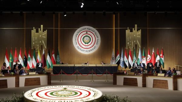 A picture taken on January 20, 2019 shows the opening session of a regional economic summit in the Lebanese capital Beirut. (JOSEPH EID / AFP)
