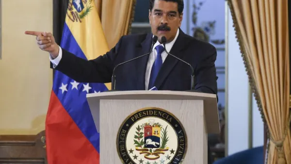 Venezuelan President Nicolas Maduro delivers a speech in Caracas on February 8, 2018. (AFP/ File)