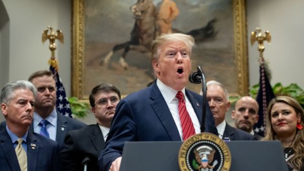 US President Donald Trump speaks prior to signing an Executive Order on “National Roadmap to Empower Veterans and End Veteran Suicide”. (APF/ File Photo)