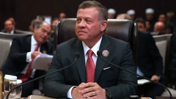 Jordan's King Abdullah II attends talks of the Arab League summit in the Dead Sea. (AFP/File)