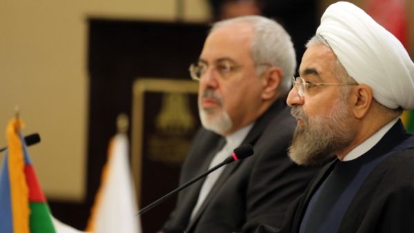 Iranian President Hassan Rouhani (R) and Foreign Minister Mohammad Javad Zarif. (AFP/File)
