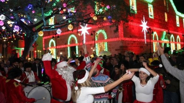Christmas celebrations in Maghdoushe, Saturday, Dec. 8, 2018. (The Daily Star/Stringer)
