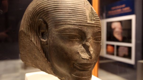 The Head of Amenhotep III, from the New Kingdom, Dynasty 18, circa 1390-1352. (AFP /File)