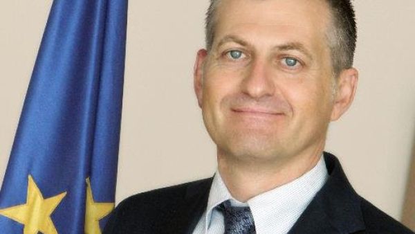 EU Ambassador to Jordan Andrea Matteo Fontana. (Twitter)
