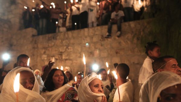 Ethiopian Christians and the Holy Fire. (AFP/File)