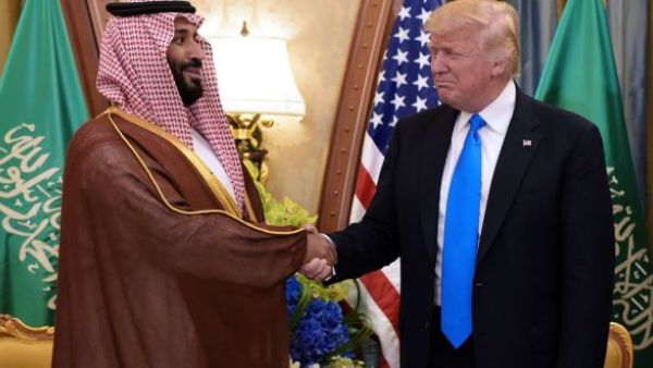 US president Donald Trump and Saudi crown prince Mohammed bin Salman at a meeting in Riyadh. (AFP/ File Photo)