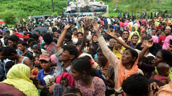 Nearly 300,000 Rohingya have fled violence churning through Myanmar's Rakhine state. (AFP/File)