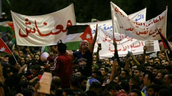 Organisers of “#Maanash” have launched another campaign on social media, calling on Jordanians to participate in a rally they planned on Friday. (AFP/ File)