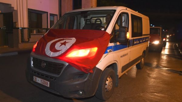 An ambulances covered in the Tunisian national flag in the capital Tunis on July 8 2018.. (AFP/ File Photo)