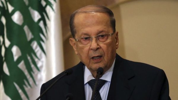 President Michel Aoun calls for implementing a system of accountability and fighting corruption as essential to the Lebanese democratic formula (AFP/File Photo)