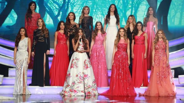 The stunning contestants in the Miss Lebanon 2015 competition. (Facebook)