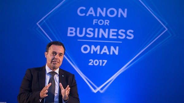 Mr Shadi Bakhour addressing the partners at 'Canon for Business Oman 2017 Mr Shadi Bakhour addressing the partners at 'Canon for Business Oman 2017