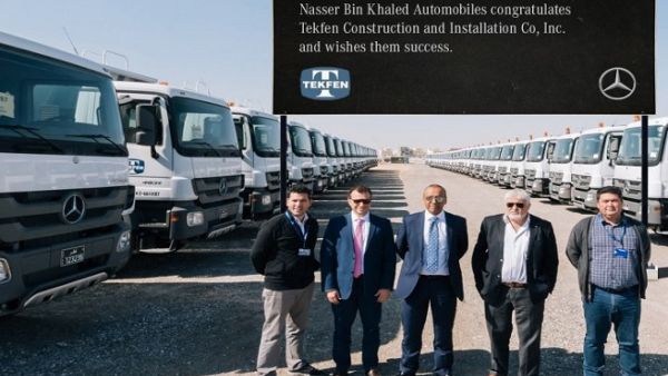 According to the agreement, NBK Automobiles will supply Tekfen Construction,with 30 units of 2035 S Actros tractor head and 20 units of 4031 K Actros tipper. 
