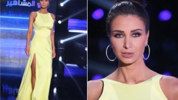 صور أنابيلا هلال بإطلالة اسبانية من من دار "فيرساتشي" Versace