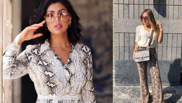 تعد نقشة جلد الثعبان من النقشات الشائعة بقوة هذا العام،