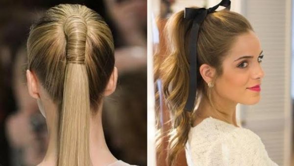 تسريحات ذيل الحصان مع البف لتغيري إطلالتك في بداية 2016 