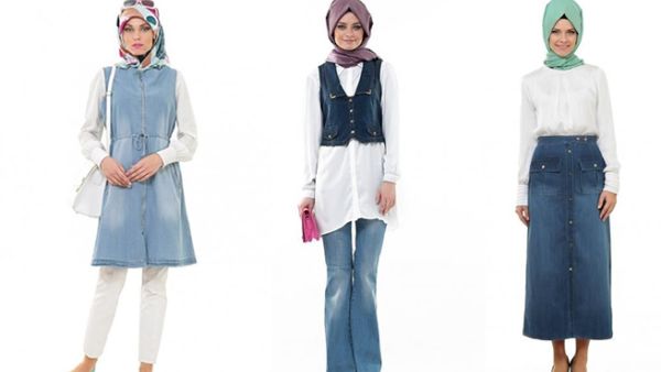 يمكنك تنسيق الدنيم مع أيّ حجابٍ، أكان حريرياً أم من أيّ قماش آخر