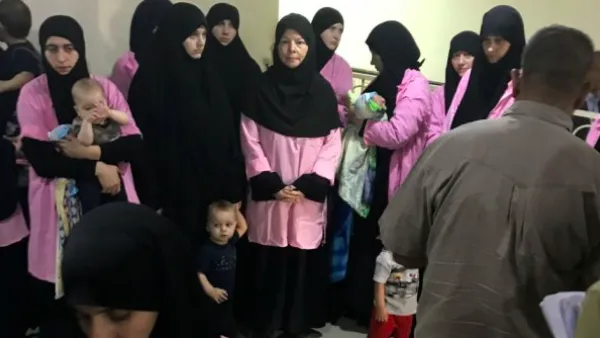 19 women were sentenced to life in prison by an Iraqi court on April 29, 2018 for "joining and supporting" ISIS. (AFP Photo/ Ammar Karim) 