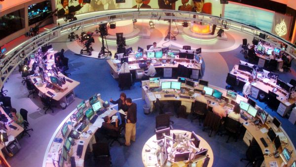 A courtesy photo of Al Jazeera offices. (Twitter) 