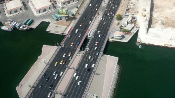 An aerial shot of Al Maktoum bridge taken in 2008. (Creative commons)