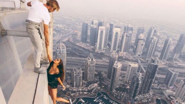The Instagram queen, who has more than three million followers on social media, admitted that she was a bit nervous before the stunt. (File photo)