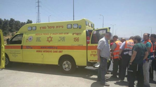 Israeli emergency medical services Magen David Adom said on social media that their paramedics were treating four victims. 