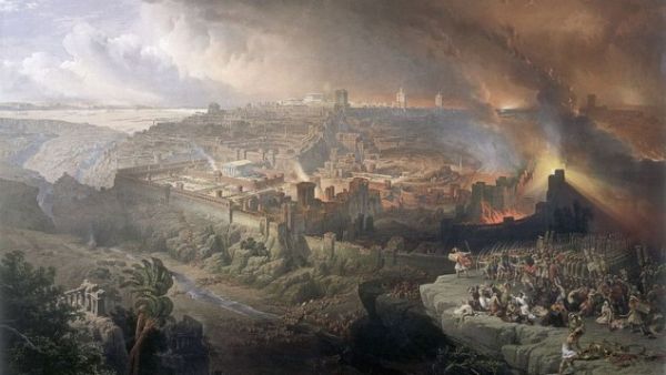 The Siege and Destruction of Jerusalem, by David Roberts, 1850. (Wikipedia/ Creative Commons)