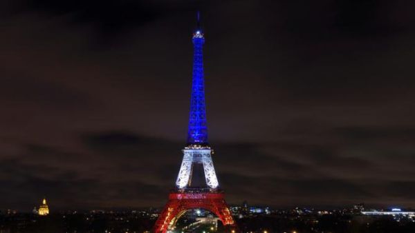 The Eiffel Tower is illuminated with the colours of the French national flag. (AFP/File)