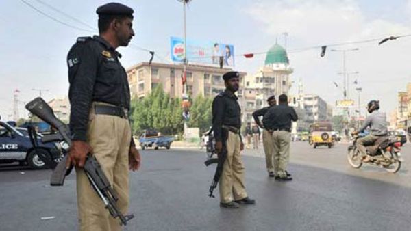 Police forces stand guard in Karachi city, Pakistan. (AFP/File)