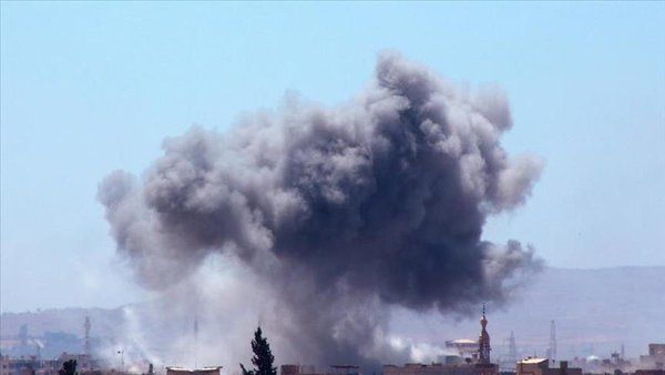 Aftermath of an airstrike dropped on eastern Libya. (Twitter)