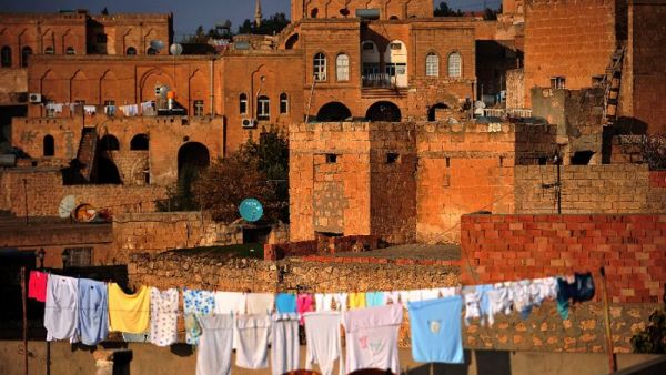A general view of the Turkish town of Midyat where a police station has been targeted. (AFP/File)