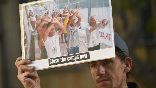 A protest in Sydney against the treatment of refugees on Nauru. (AFP/File)