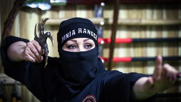 Rusheniya, 38, is an expert in taekwondo, karate and kickboxing. For the last 14 years, she has been perfecting “Ninja” training techniques. (Courtesy photo/Anadolu Agency)
