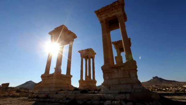 A view of the ancient Syrian city of Palmyra on March 31, 2016. (AFP/Joseph Eid)