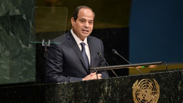 Egyptian President Abdel-Fattah el-Sissi, speaks at the United Nations Sustainable Development. (AFP/File)