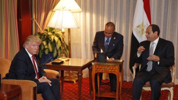 Egypt's Sisi was first leader from Arab world to congratulate Trump. (AFP/File)