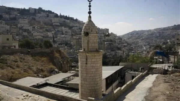 مئذنة لأحد المساجد في مدينة القدس المحتلة