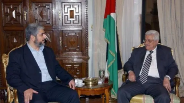 عباس وخالد مشعل/ارشيف