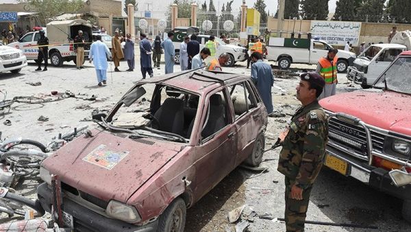 A suicide blast outside a polling station in Quetta's Eastern Bypass area on Wednesday. (AFP/ File)