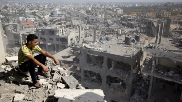 The international community pledged some $3.51B in aid over three years to rebuild Gaza, but only $1.41B has been delivered. (AFP/File) 