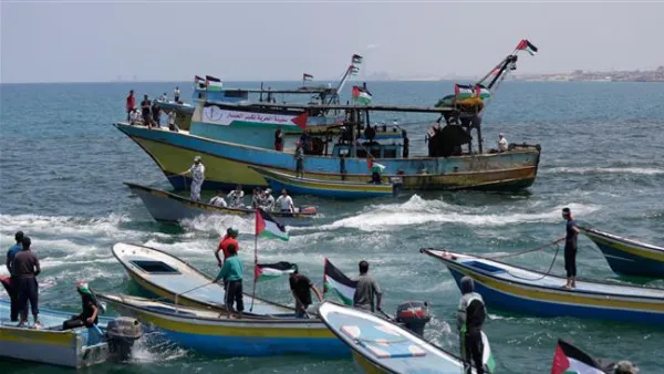 fishing boats carrying a group of Palestinian activists who are protesting and trying to break Israel's naval blockade of the Gaza Strip on May 29, 2018. (AFP/ File Photo)