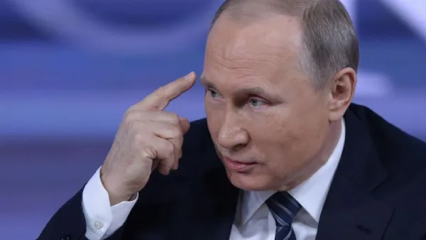 Russian President Vladimir Putin speaks during his annual press conference in Moscow. (AFP)[SS]