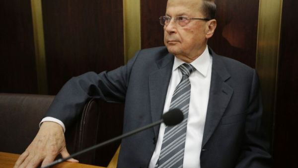 Lebanese President Michel Aoun. (AFP/ File)