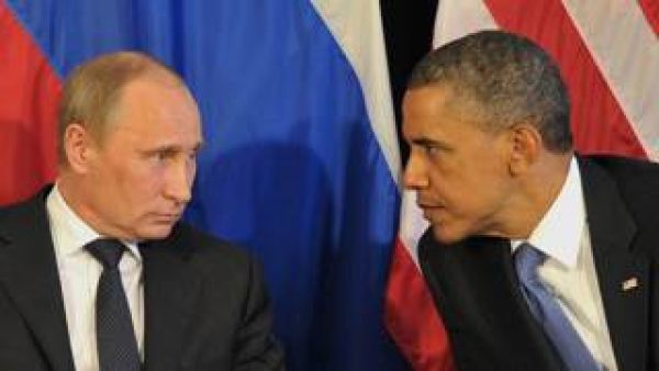 Vladimir Putin and Barack Obama (AFP/File)