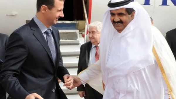 قطر تدعم نظام الاسد 