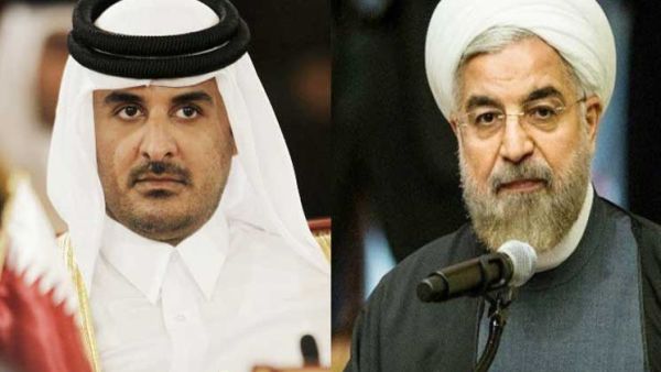 أمير قطر يتلقى رسالة شفوية من الرئيس الإيراني حسن روحاني