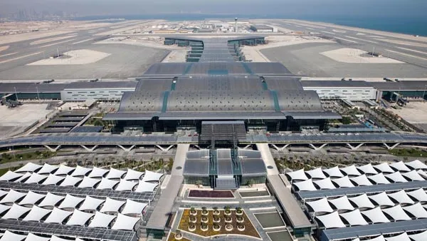 Aerial view of Hamad International Airport. (Construction Week Online)