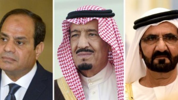 From left to right: Egyptian President Abdel Fattah al-Sisi; Saudi King Salman; Prime Minister of the United Arab Emirates (UAE) and ruler of Dubai, Sheikh Mohammed bin Rashid al-Maktoum (Khaled DESOUKI, Fayez Nureldine, Mandel NGAN, Lucas JACKSON/AFP) From left to right: Egyptian President Abdel Fattah al-Sisi; Saudi King Salman; Prime Minister of the United Arab Emirates (UAE) and ruler of Dubai, Sheikh Mohammed bin Rashid al-Maktoum (Khaled DESOUKI, Fayez Nureldine, Mandel NGAN, Lucas JACKSON/AFP)