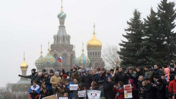 تظاهرة معارضة للفساد في موسكو