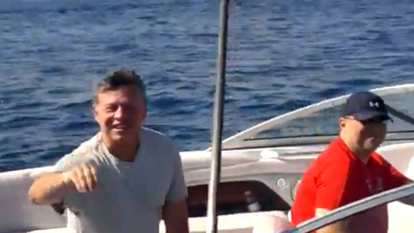 A video of still of HM King Abdullah.  